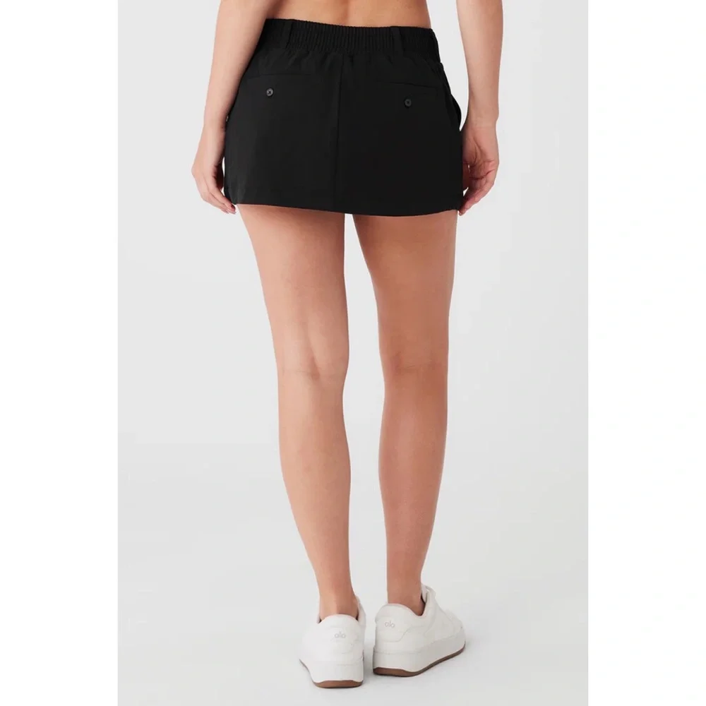 Alo Yoga Fan Club Mini Skirt Black XS